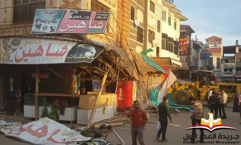 تطبيق الرسوم الجديدة على اللوحات الإعلانية والدعائية في دمياط