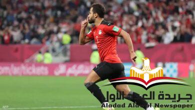 فوز المنتخب المصري على نظيره الأردني بثلاثة أهداف مقابل هدف
