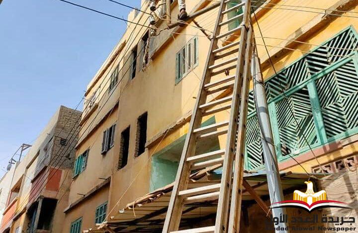اصلاح وتركيب ١٥٠ كشاف ليد حديث ورفع ٧طن قمامة بقري فارسكور