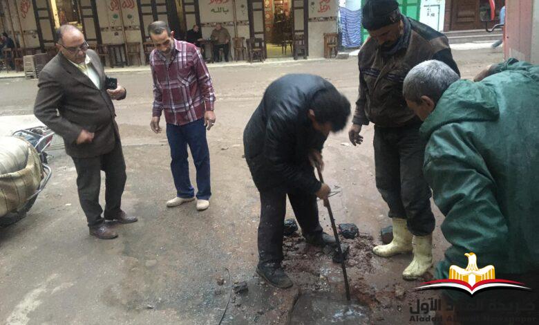 أهالى فارسكور يستغيثون مياه الصرف الصحى تهدد منازلنا