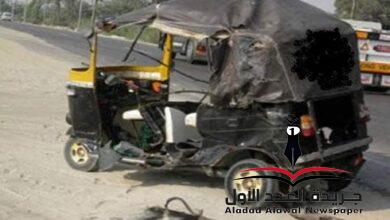 إصابة ثلاثة أشخاص إثر تعرضهم لحادث إنقلاب توك توك بأسوان