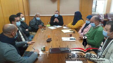 صحة السويس تعقد إجتماعاً لبحث تعزيز موقف الاكسجين الطبي السائل بمستشفى السويس العام .