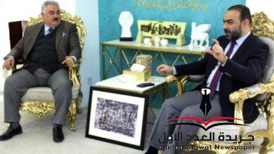 ابورغيف يستقبل المدير التنفيذي لمشروع(بغداد مدينة الإبداع الأدبي/اليونسكو).