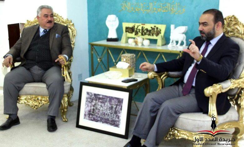 ابورغيف يستقبل المدير التنفيذي لمشروع(بغداد مدينة الإبداع الأدبي/اليونسكو).