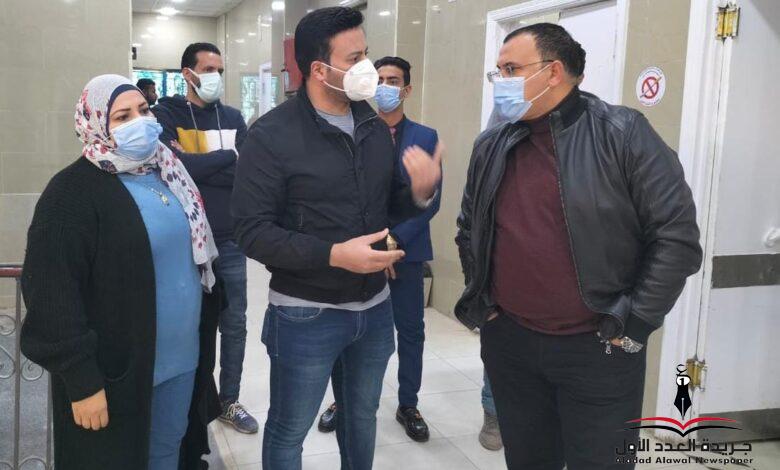 وكيل وزارة الصحة يتفقد قسم طوارئ الجراحة والعظام بمستشفى السويس العام .
