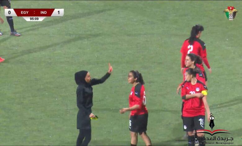 منع طاقم تحكيم مباراة منتخب مصر للكرة النسائية والهند