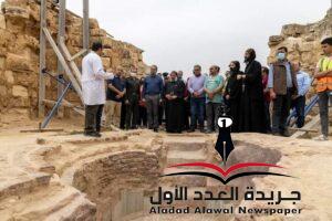 وزير السياحة والآثار يتفقد موقع أبو مينا الأثري 