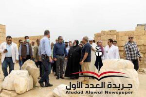 وزير السياحة والآثار يتفقد موقع أبو مينا الأثري 