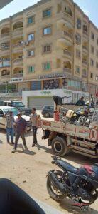حملات مكثفة لرفع الباعة الجائلين وإشغالات المحال بالجيزة