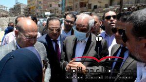محافظ الجيزة يتفقد أعمال إنشاء السوق الحضاري الجديد بالعياط