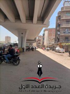 حملات مكثفة لرفع الاشغالات بكوبري البر الشرقي بالقليوبية