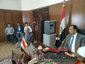 رئيس محكمة العريش يلتقي بأعضاء الفرقة القومية المسرحيه بالعريش