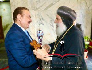 محافظ المنوفية يستقبل الأنبا مطران لتقديم التهنئة بمناسبة عيد الأضحى المبارك