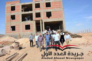 محافظ الوادي الجديد يتفقد أعمال الإنشاءات بمجمع المصالح الحكومية
