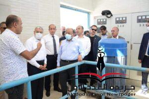وزير التنمية المحلية ومحافظ المنيا يتفقدان محطة معالجة الصرف الصحي