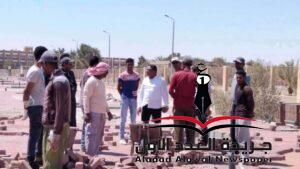 رئيس مدينة غارب يتفقد بدء أعمال الرصف بشوارع منطقة العبور
