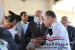 محافظ الجيزة يتفقد موقع الحريق بكنيسة أبو سيفين بإمبابة