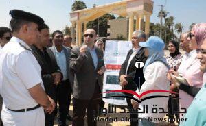 محافظ بني سويف يتفقد أعمال تطوير الشوارع والميادين بالمحافظة