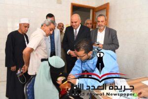 محافظ قنا يتفقد فعاليات اليوم الثاني لقافلة جامعة طنطا الطبية