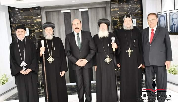 محافظ أسوان ينعى ضحايا حريق كنيسة أبوسيفين بالجيزة