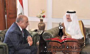 وزير قطاع الأعمال العام يستقبل السفير السعودي بالقاهرة 