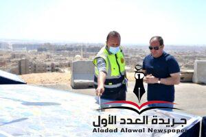 السيسي يتفقد الأعمال الإنشائية لتطوير  الطرق والمحاور بالقاهرة الكبري 