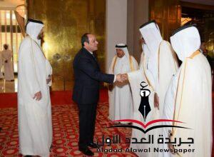 الرئيس عبد الفتاح السيسي يفتح ملفات الاستثمار مع رجال أعمال قطر 