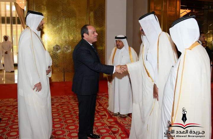 الرئيس عبد الفتاح السيسي يفتح ملفات الاستثمار مع رجال أعمال قطر