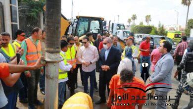 محافظ كفر الشيخ ونائبه يشهدا محاكاة حية لمواجهة السيول استعدادًا للشتاء