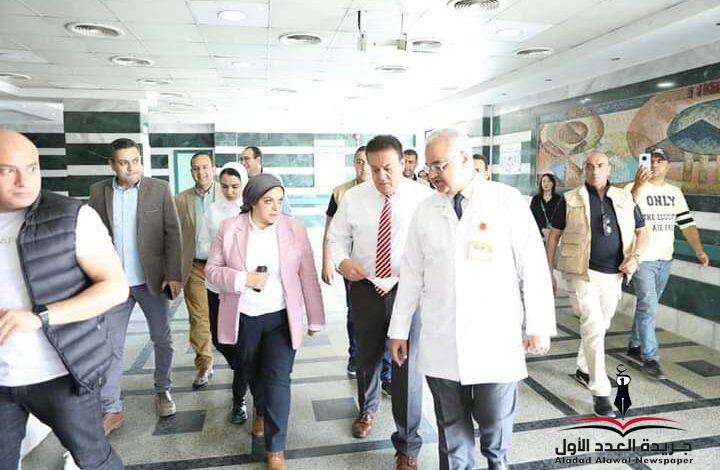 وزير الصحة يتفقد مستشفى البنك الأهلي.. 