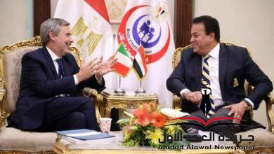 وزير الصحة يستقبل سفير إيطاليا لدى مصر