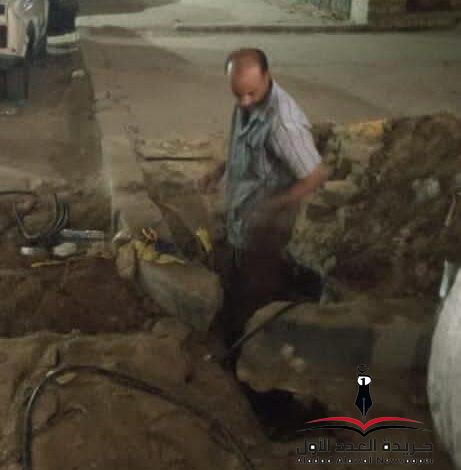 حملات لترميم وإعادة تأهيل الطرق وارصفه المشاه بالعجوزة