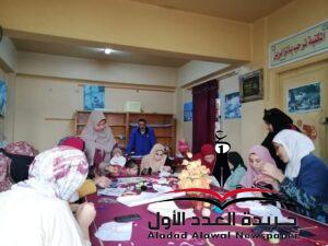 فعاليات اليوم الأول من التدريب على المهن الحرفية بإدارة شباب المنزلة