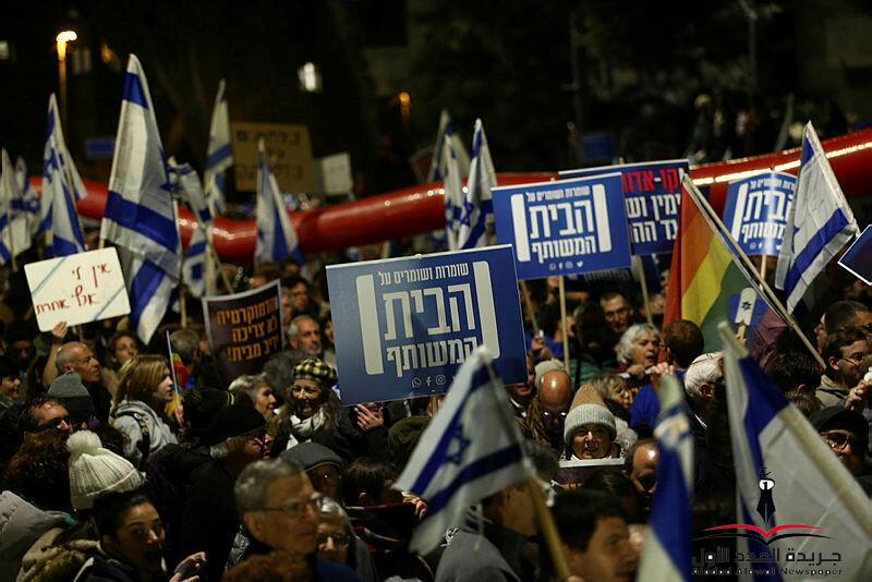 المتظاهرون في القدس المحتلة