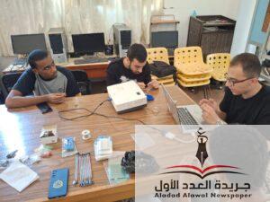 جامعه المنصورة كلية الحقوق تنفذ دوره مجانيه في الالكترونيات 