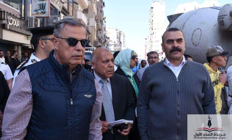 جولة تفقدية مفاجئة لمحافظ الإسكندرية بالترعة المردومة وكوبري أبو سرحة والساعة - جريدة العدد الأول