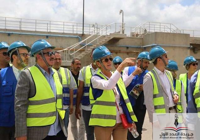 سفيرة الاتحاد الأوروبي وسفير سلوفينيا في الصرف الصحي بالإسكندرية - جريدة العدد الأول