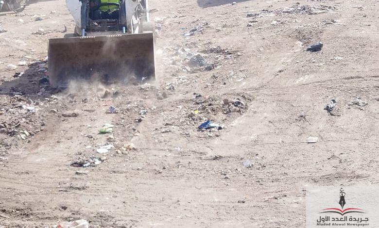 رئيس مركز ومدينة المنزلة بالدقهلية يتابع اعمال حملة النظافة