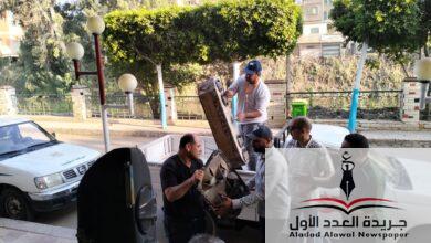 رئيس مجلس مدينة الجمالية بالدقهليه يقود حملة مكبرة لمصادرة أطقم الصوت وسماعات 