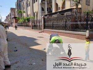 استمرار متابعة رئيس مركز المطرية لرفع كفاءة نظافة المدينة بالدقهلية 