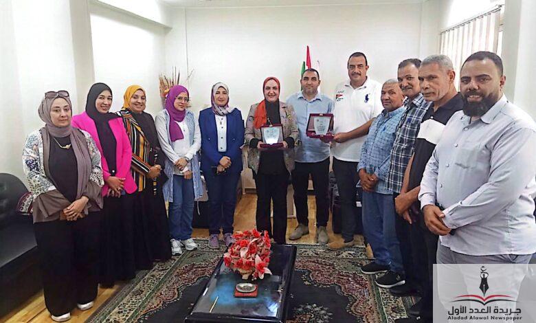 الشباب بالدقهلية تكرم منى عثمان وكيل الوزارة في حفل ختام الأنشطة بمركز التنمية