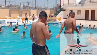 إقبال كثيف من النشء والشباب والمواطنين على حمامات السباحة بمراكز الشباب بالدقهلية