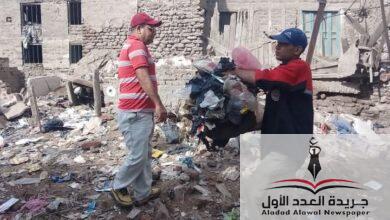 متابعة استمرار حملات النظافة بمركز مدينة المنزلة الدقهلية