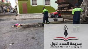 متابعة رئيس مركز مدينة المطرية...لرفع كفاءة النظافة بالسيارة المكبس