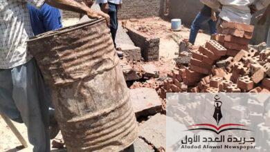 استمرار متابعة مجلس مدينة المنزلة بالدقهلية لاعمال الازالة باولاد ناصر