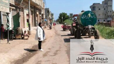 مركز الجمالية الدقهلية متابعة اعمال قسم النظافة العامة والتجميل بالوحدات القروية