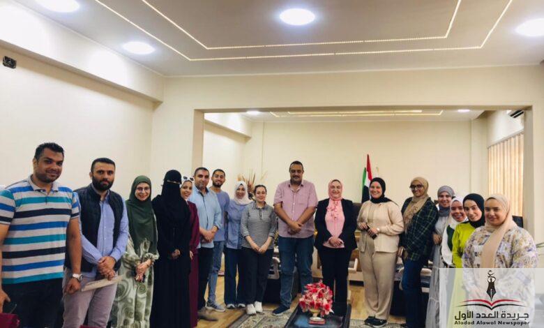 وكيل وزارة الشباب والرياضة بالدقهلية تلتقي بـ سفراء مشواري استعدادا للموسم الصيفي