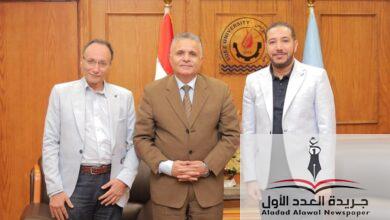 رئيس جامعة السويس يستقبل فريق المجلس الوطني للإعتماد إيچاك