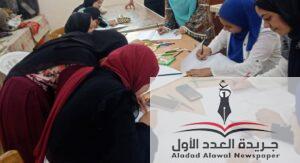 نظم مركز شباب الدوير اليوم الاثنين الموافق ٢٥ من أغسطس الجاري مسابقة فنية فنون تشكيلة