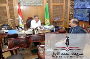 محافظ الدقهلية يستقبل مدير مديرية الطب البيطري الجديد